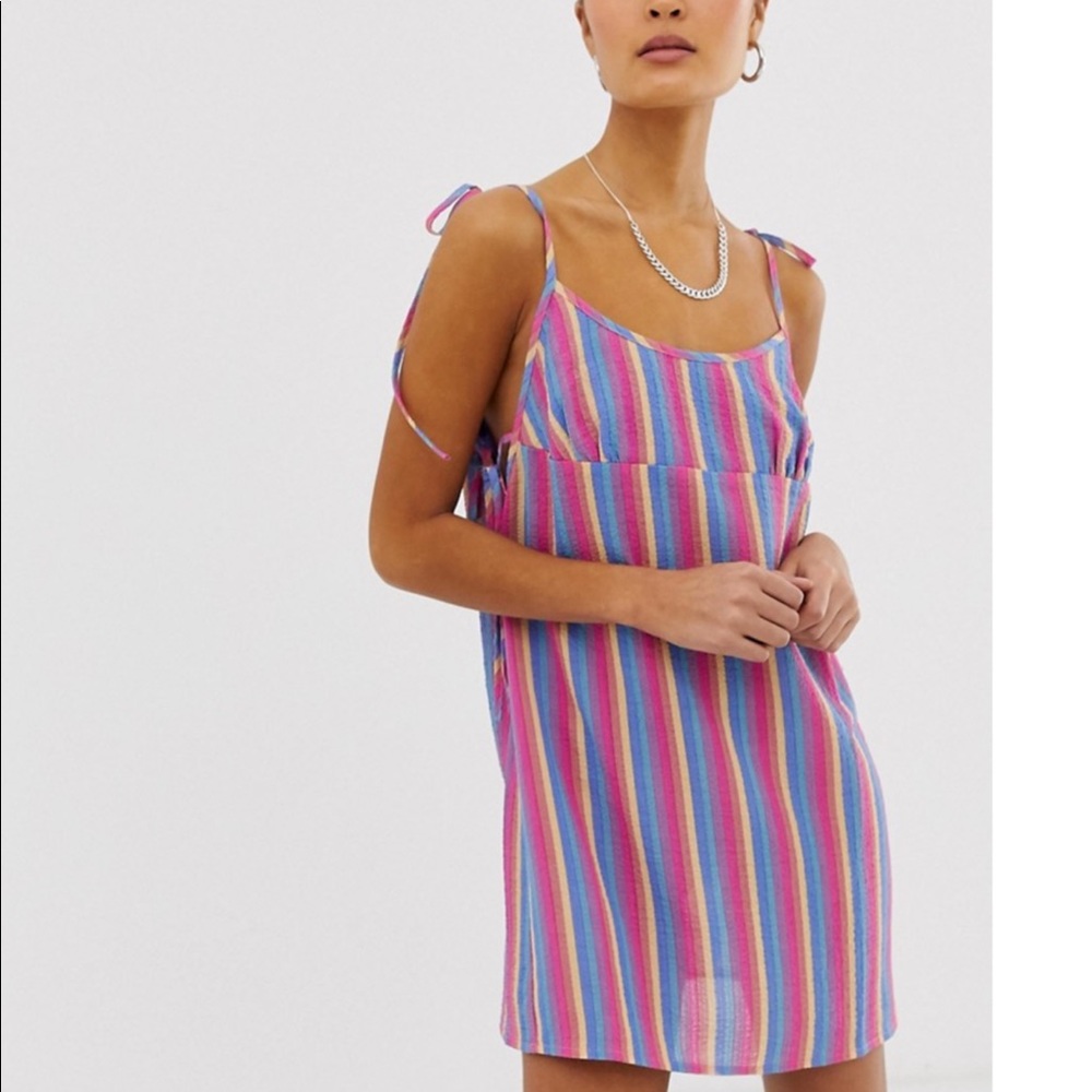 Emory Park Cami Dress In Contrast Stripe-multi